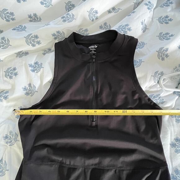 Old Navy PowerSoft Half Zip Athletic Dress Black Womens Medium - Picture 7 of 9